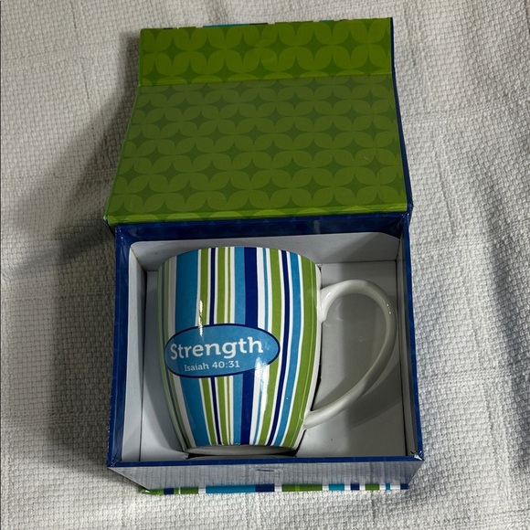 Inspirational Striped Mug with Box - Picture 2 of 8
